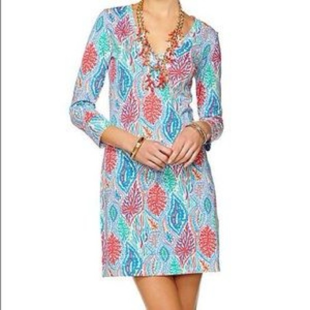 Lilly Pulitzer Christie V-Neck T-Shirt Dress - Medium